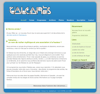 calcaires.fr (Accueil 2009)